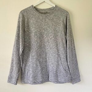 Lacoste Sleepwear Loungewear Grey Sweatshirt Size Small